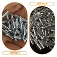 thumbnail image 3 of Raindrops 50 Pcs Remplacement de Queue de Cygne en Aluminium Argenté pour Activités Extérieures, 3 of 8