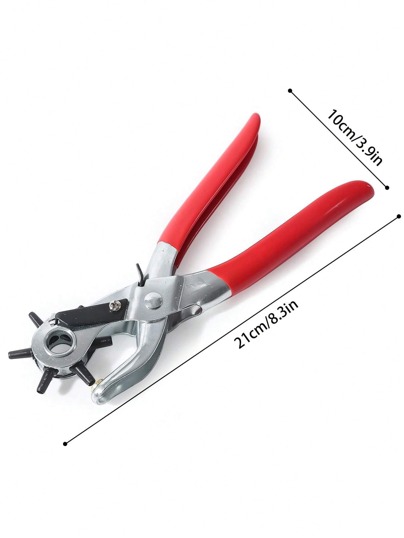 1Pc Multifunction Belt Punch Tool Leather Hole Punch Tool 8 5 Heavy Duty 6 Size Revolving Leather Belt Hand Hole Puncher For Belts