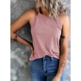 thumbnail image 2 of Langwyqu Summer Sleeveless Tank Tops Women Solid Color Slim Fit Casual Tops, 2 of 5