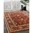 thumbnail image 2 of Ahgly Company Indoor Square Mid-Century Modern Red Oriental Area Rugs, 6' Square, 2 of 6