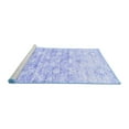 thumbnail image 2 of Ahgly Company Machine Washable Indoor Rectangle Abstract Blue Contemporary Area Rugs, 2' x 4', 2 of 4
