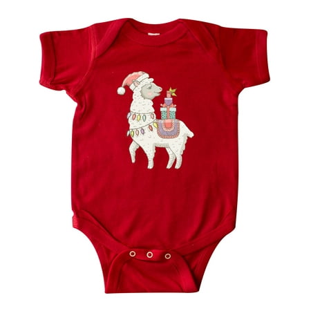

Inktastic Christmas Llama Gift Baby Boy or Baby Girl Bodysuit