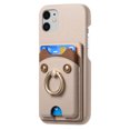 thumbnail image 2 of Case for FOXDOCK iPhone 12 Mini , Leather, Bear Ring, Card Holder, 2 of 4