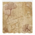 thumbnail image 3 of Ambesonne Beige Shower Curtain, Vintage Leaves Grunge, 69"Wx70"L, Beige Brown, 3 of 5