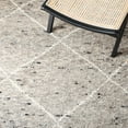 thumbnail image 6 of SAFAVIEH Casablanca Astrid Geometric Wool Area Rug, Grey/Ivory, 4' x 6', 6 of 8