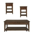 thumbnail image 1 of Ensemble de Table Basse 3 Pcs et Ensemble de 2 Tables d'Appoint en Chêne, 1 of 11