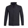 thumbnail image 1 of CVLIFE Mens Cardigan Sweater Zip Up Jacket Open Front Outwear Plain Long Sleeve Cardigans Winter Sweaters Black M, 1 of 5