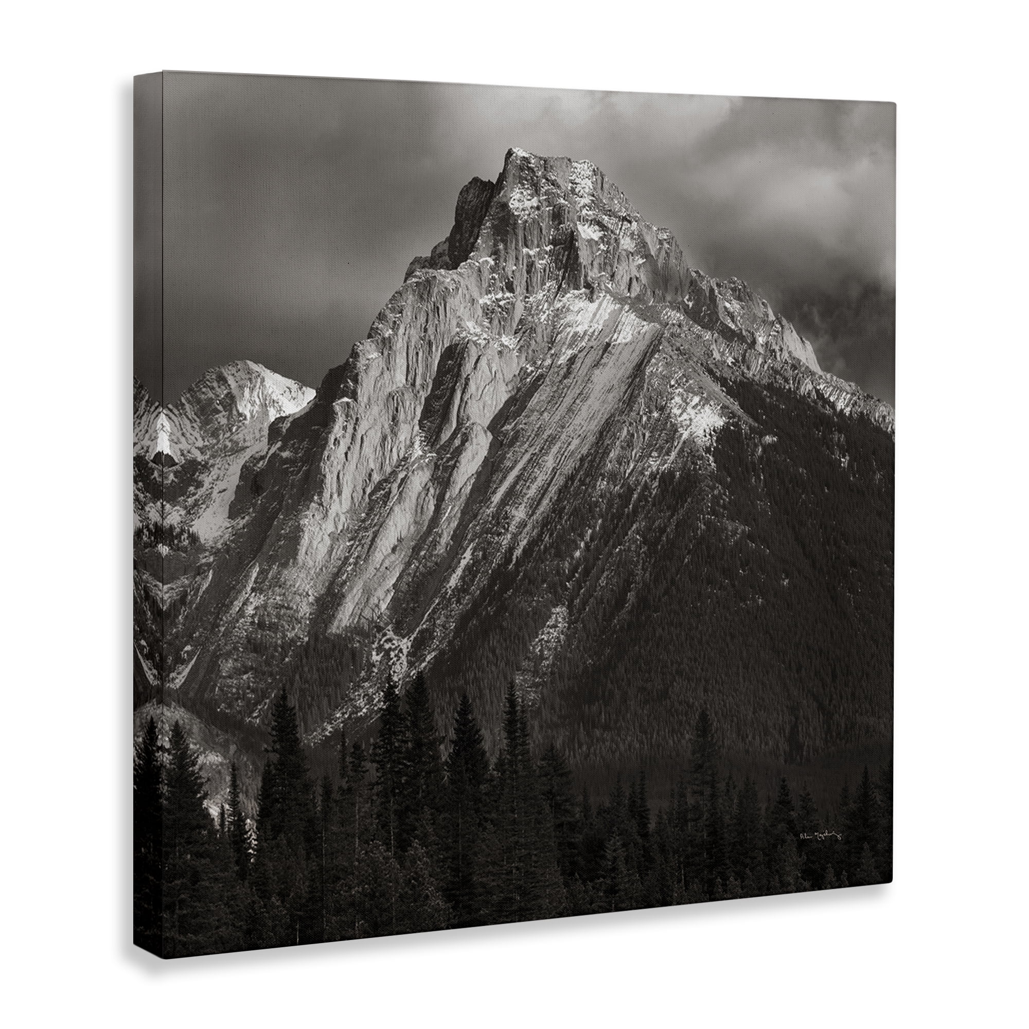 Stupell Industries Canadian Rockies View Landscape & Nature Photography Wrapped Canvas Art Print Wall Art, 24 x 24