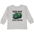 thumbnail image 3 of Inktastic This Boy Loves Trucks Boys Long Sleeve Toddler T-Shirt, 3 of 5
