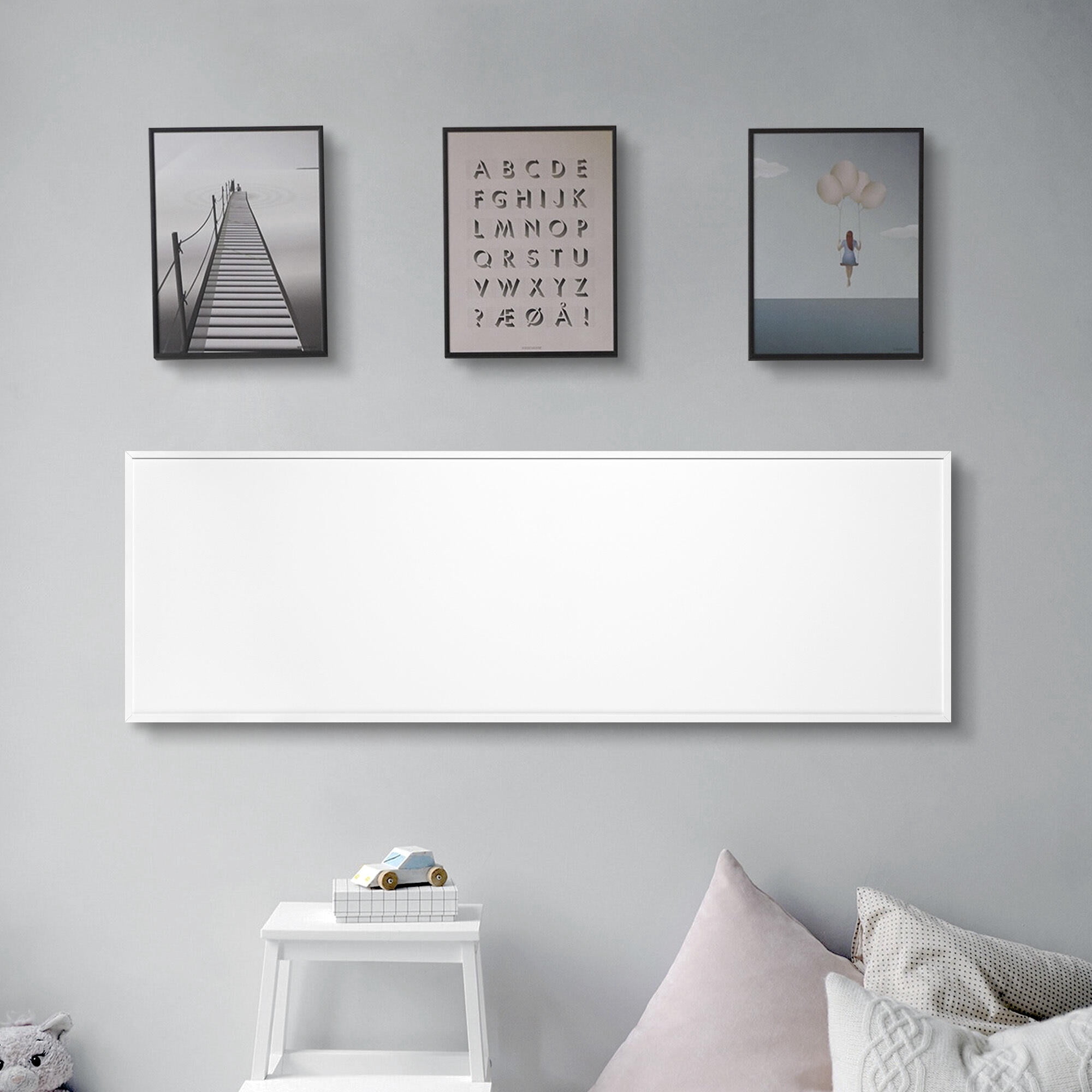 Ember Flex Radiant Panel Heater – White – 300W – 35” x 12” – Dual Connection Sansujyuku sansujyuku.com