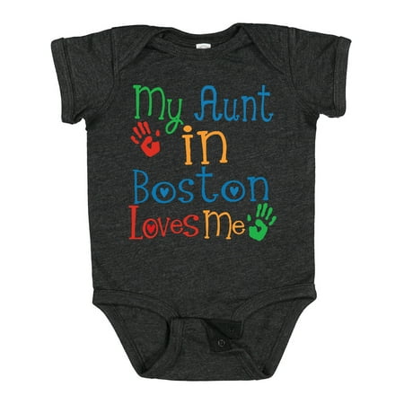 

Inktastic My Aunt in Boston Loves Me Gift Baby Boy or Baby Girl Bodysuit