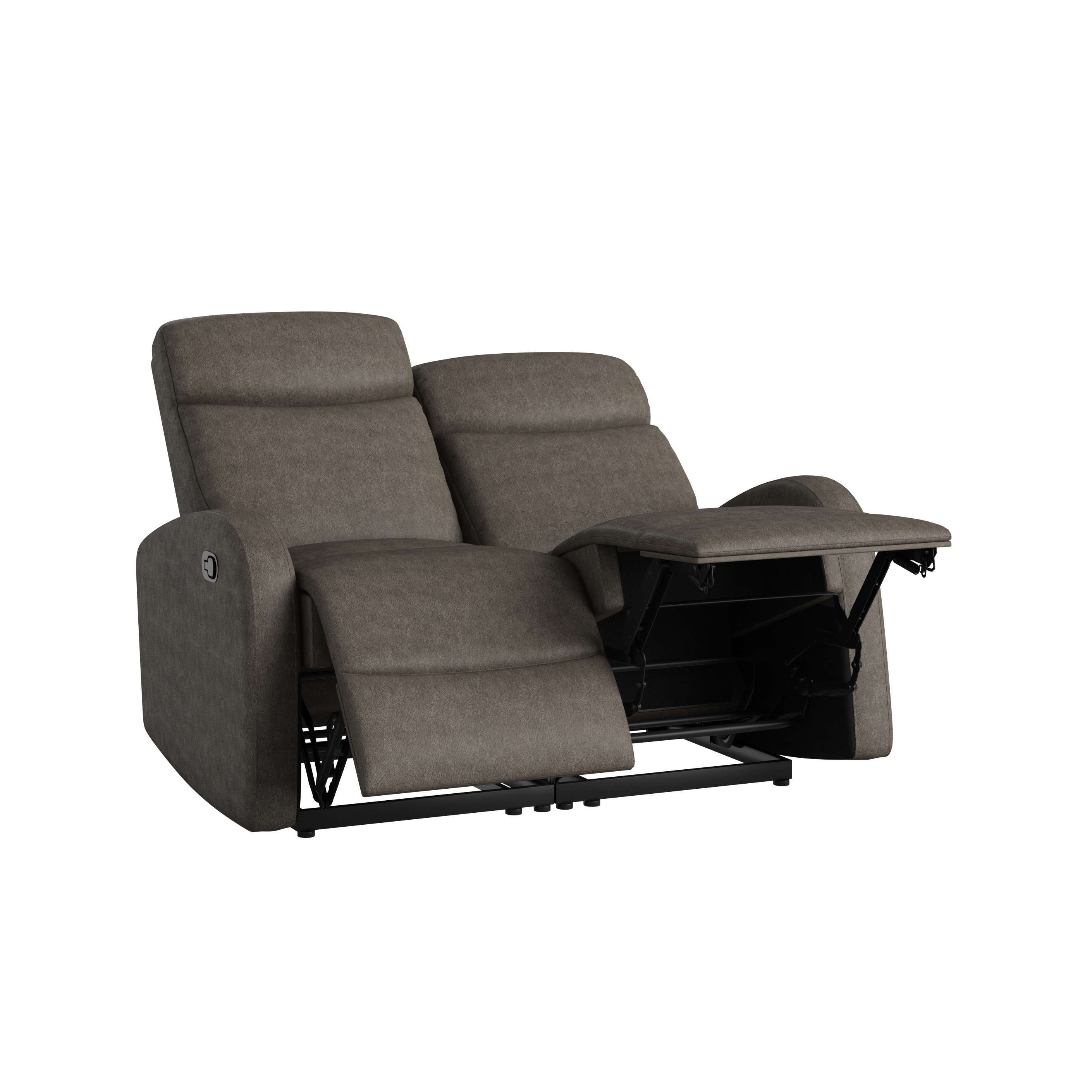 ProLounger Modular Recliner Loveseat in Distressed Faux Leather