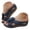 Blue, variant on Dakaela Womens Dressy Flower Orthopedic Wedge Sandals Casual Comfortable Open Toe Platform Slides Summer Boho Beach Slippers Black 6.5