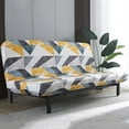 thumbnail image 1 of Topchances Sofa Geometric Polyester Pet-Friendly Slipcover, Yellow, 1 of 8