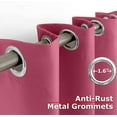 thumbnail image 2 of Ample Decor 2 Panel 46 x 63 inch 100% Polyester Blackout Curtains, Noise Reducing - Pink, 2 of 6