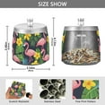 thumbnail image 2 of Yayeee Ashtray with Lid for Cigarette Smokeless Stainless Steel Home Ash Holder, Flamingo Pattern, 2 of 7