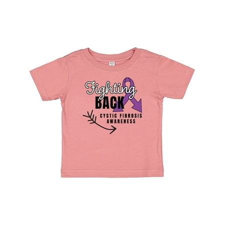 

Inktastic Cystic Fibrosis Awareness Fighting Back with Arrow Gift Baby Boy or Baby Girl T-Shirt