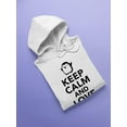 thumbnail image 3 of Keep Calm, Love Penguins Hoodie Women -SPIdeals Designs, Female XX-Large, 3 of 4