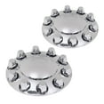 thumbnail image 6 of PIT66 Chrome Front Wheel Covers Hub Axle Semi Plastic ABS Pair 33mm Nut Covers 1Pair, 6 of 9