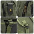 thumbnail image 4 of Green Rucksack Large Capacity Canvas Backpack Travel Casual Canvas Satchel Durable Backpack Multifunction Student School Bag, 4 of 8