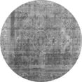 thumbnail image 1 of Ahgly Company Indoor Round Abstract Gray Contemporary Area Rugs, 4' Round, 1 of 1