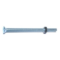 1/4"-20 x 4" Zinc Slotted Flat Head Stove Bolts (10 pcs.)