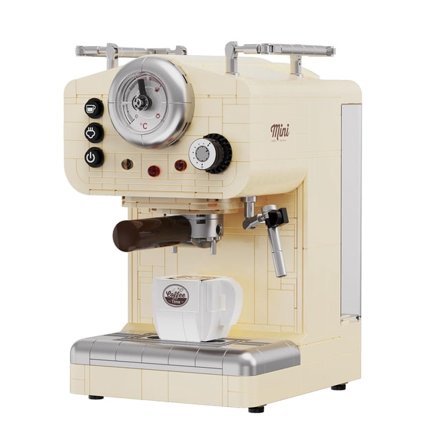 Set de construcción Brihappen Retro Coffee Machine 678 piezas