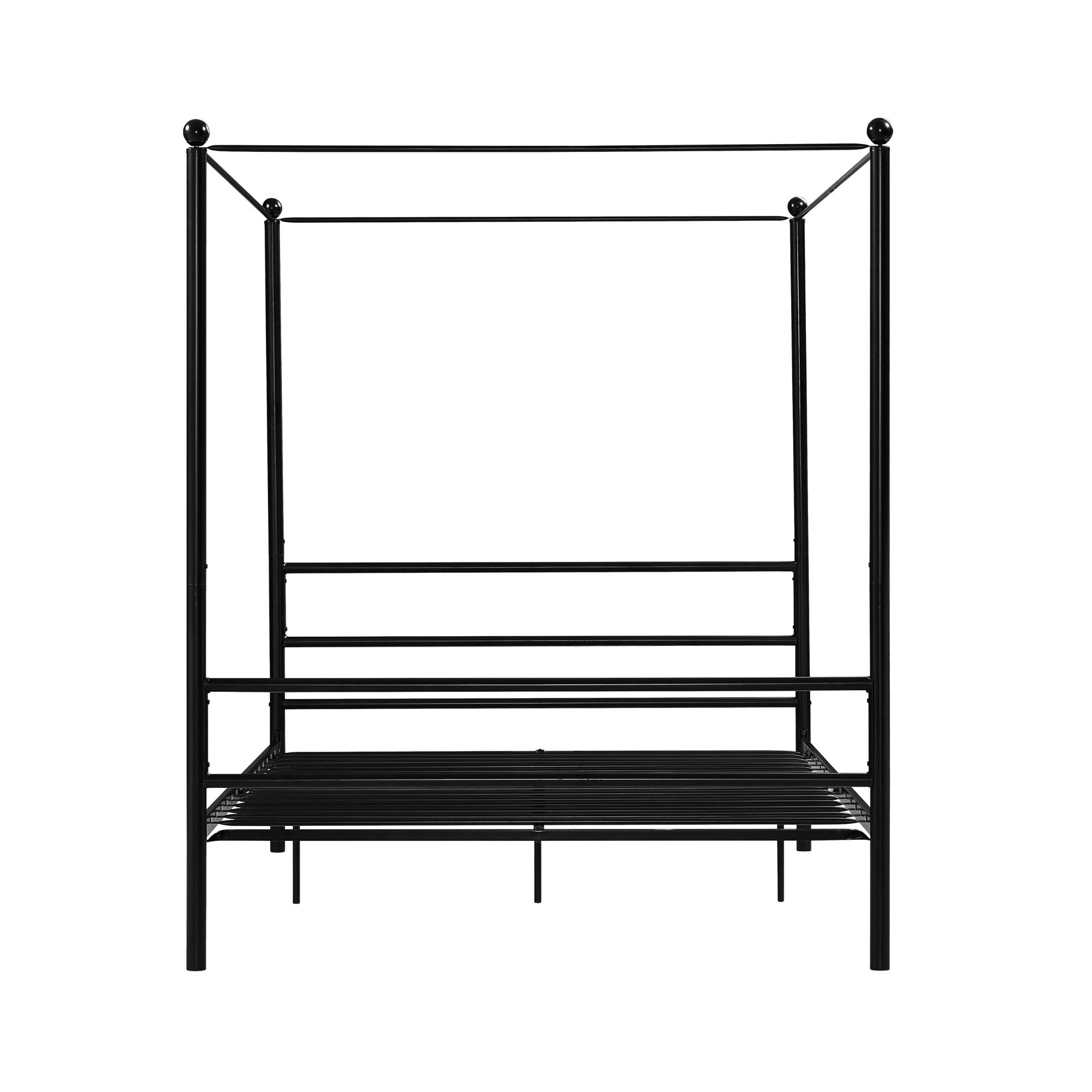 Mainstays Metal Canopy Bed, Full, Black atelieryuwa.ciao.jp