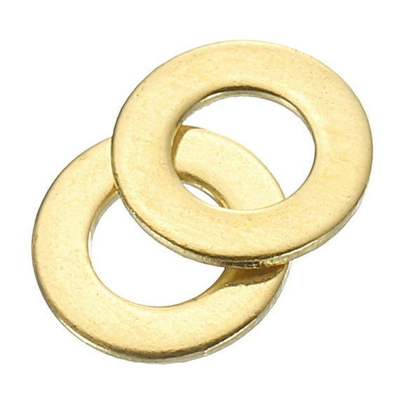 Uxcell M2.5 Flat Washer, 240 PackBrass Ring Washer 5mm OD 0.4mmThick Sealing Gasket Ring