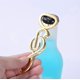 thumbnail image 4 of Bottle Opener Zinc Alloy Note Shape Beer Bottle Opener Portable Beverage Bottle Opener Household Kitchen Bar Tool - Gold, 4 of 5