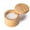 Bamboo with spoon, variant on Bamboo Salt Cellar, Magnetic Swivel Lid Salt Box, Round Container for Storing Pepper Sugar Herbs, 6 Ounce Capacity