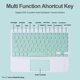 thumbnail image 5 of Funda con teclado para iPad (9.ª generación 2021/8.ª generación 2020/7.ª generación 2019) - Teclado táctil Bluetooth desmontable con soporte para lápiz, morado, 5 of 8