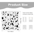 thumbnail image 5 of Black and White Dog Shower Curtain, Minimalist Line Art Abstract Print, Waterproof Polyester Fabric Bath Curtain with Hooks 60"W x 72"L (Pack of 1), 5 of 6