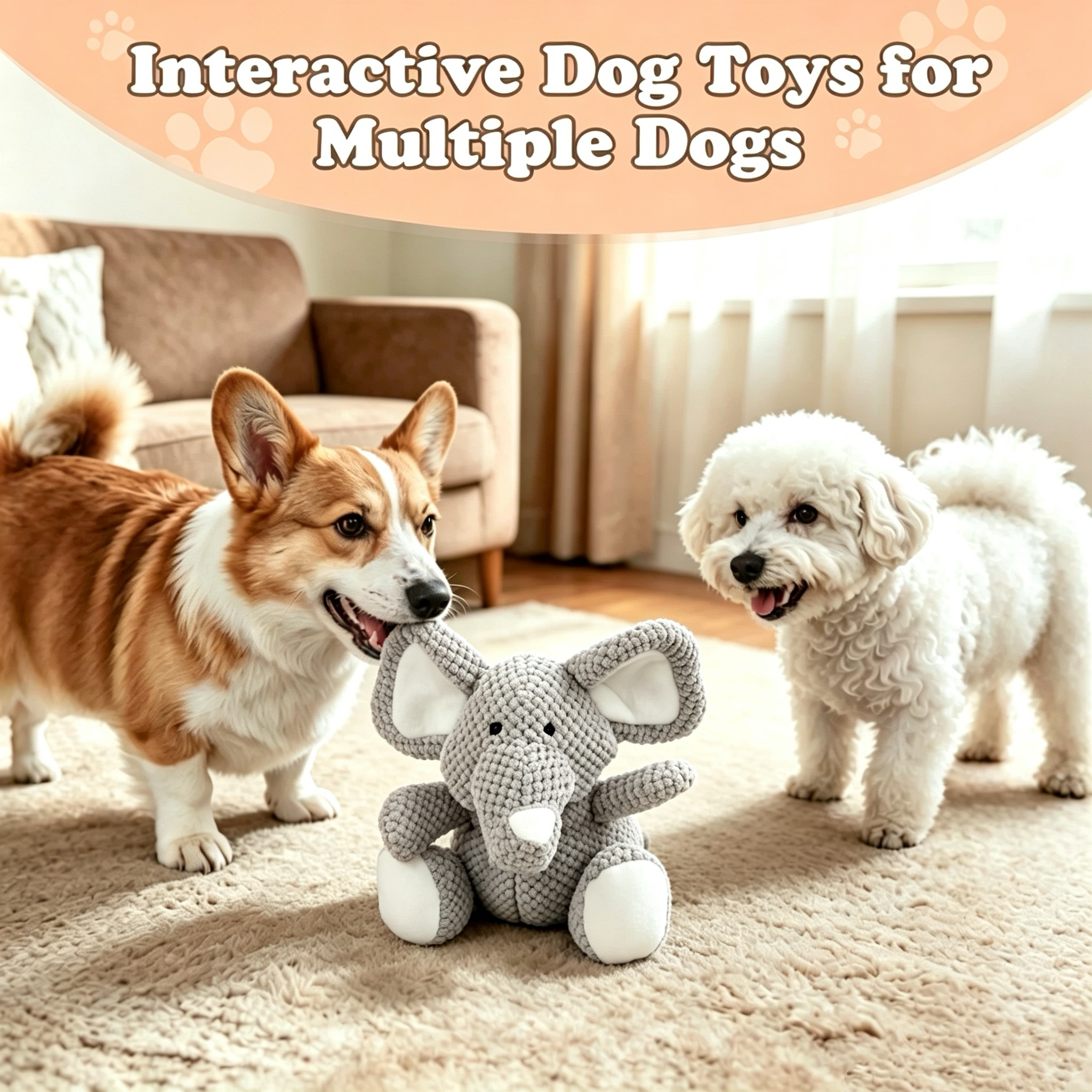 BAODANTECH Tough Elephant Dog Toy for Chewers photo 3