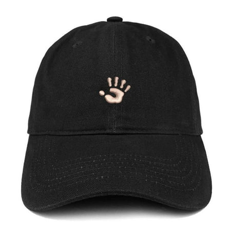 Trendy Apparel Shop Small Child's Handprint Quality Embroidered Low Profile Cotton Dad Hat Cap -