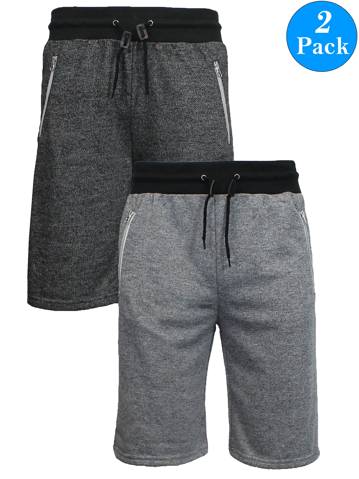 The Children's Place Boys French Terry Shorts - Marled Pull-On Shorts With Drawstring & Side Pockets - View #3