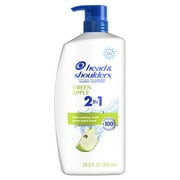 Head and Shoulders 2 in 1 Dandruff Shampoo and Conditioner, Green Apple, 28.2 oz