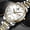 Platinum, variant on Men's non-mechanical watch, men's quartz watch, gold classic thin steel band, waterproof, luminous, men's wristwatch, fashionable and trendy