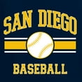 thumbnail image 6 of Wild Bobby City of San Diego Baseball Fantasy Fan Sports Men's Long Sleeve T-Shirt, Navy, XX-Large, 6 of 6