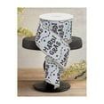 thumbnail image 2 of 2.5" Mardi Gras Beads Ribbon: White (10 Yards), 2 of 3