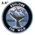 thumbnail image 2 of Explore The Wild! 3.5 Inch Iron Or Sew On Embroidered Fabric Badge Patch Seek Adventure, National Park Iconic Series, 2 of 2