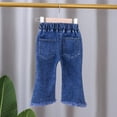 thumbnail image 4 of Ediodpoh Baby Girls Denim Jeans Toddler Kids Pants Jeans Soft Elastic Waist Denim Pants Girls Trousers Yellow_004 4-5 Years, 4 of 4