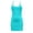 Sky Blue, variant on WDDDD Women‘s Athletic Dress with Built-in Shorts Sleeveless Spaghetti Strap Tennis Workout Hot Pink XXXXL
