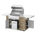 thumbnail image 3 of Spire 5-Burner Built-In Propane Gas Stone Island BBQ Grill, 3 of 4
