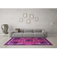 thumbnail image 3 of Ahgly Company Indoor Round Persian Purple Traditional Area Rugs, 3' Round, 3 of 4