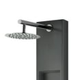 thumbnail image 4 of AquaNiche 8-in Rain Showerhead Showerspa with 4-Body Jets Built-in Niche and Handshower Gun Metal Black, 4 of 6
