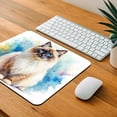 thumbnail image 4 of Birman Cat Watercolor Style Mouse Pad Low Profile Gaming Mat, 4 of 7