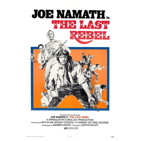 The Last Rebel Joe Namath Movie Poster #JJ101 24x36 24inx36in Multi Color Rectangle Bad Dog Posters