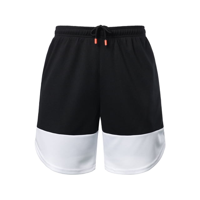 TheFound Men's Sweatshorts Casual Fitted Elastic Waist Contrast Color Athletic Short for Running Workout