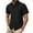 Black, variant on Men's Short Sleeve Dress Shirts Stretch Stain Shield Casual Button Down Shirts Solid Formal Shirt